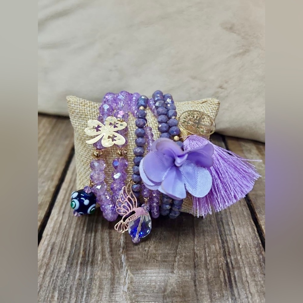 Semanario Crystal Bracelet 7pc Set